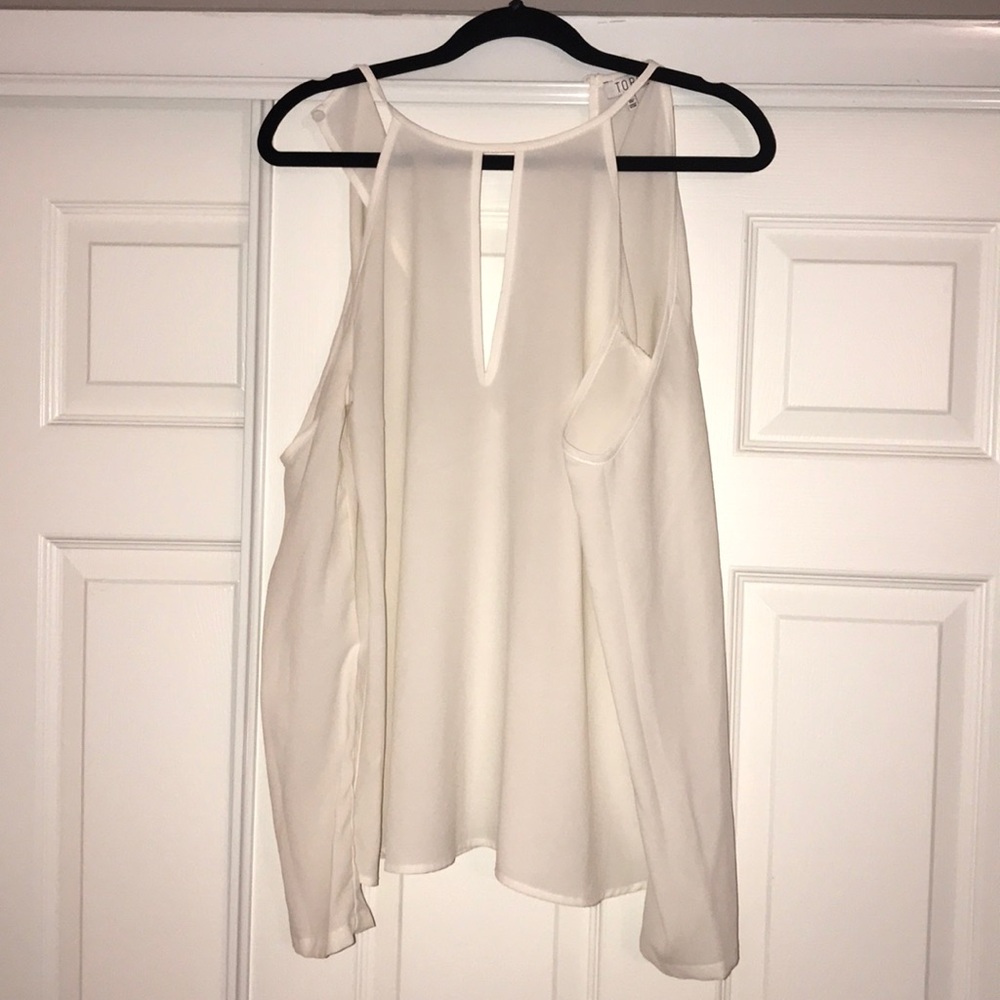 TOBI Open Shoulder White Blouse